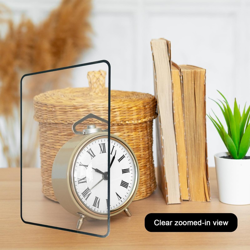 Bliceon 5-Pack 3X Flat Magnifiers - Flexible Plastic Reading Magnifying