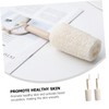 Baluue 2pcs Bathroom Cleaning Brush Loofah Pulp Scrubber for Thorough