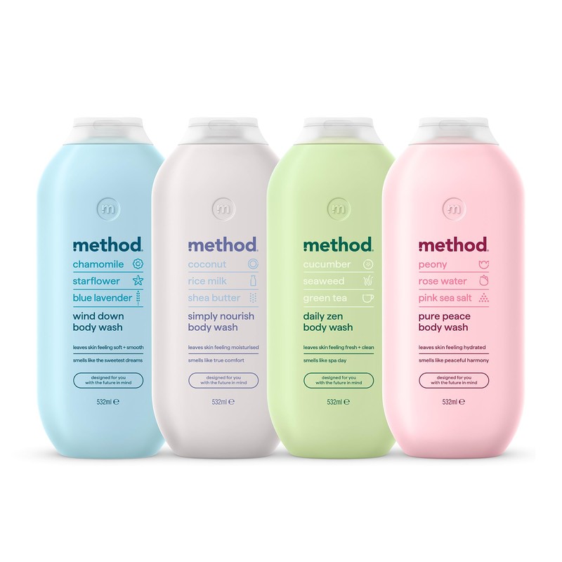 Method Daily Zen Body Wash shower gel, Cucumber, Seaweed, Green