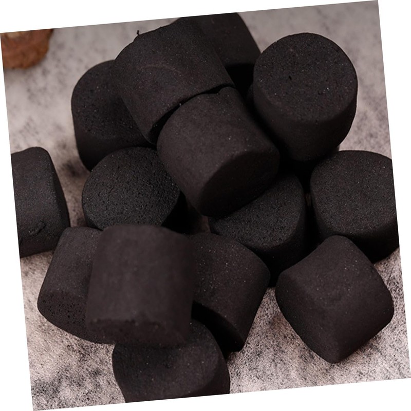 CORHAD 25pieces Slow Burning Charcoal Briquettes Hand Warmer Compact and