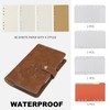 Simpolor Leather A6 Ring Binder Notebook, 6 Rings with Refill