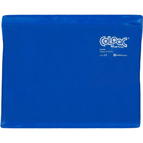 Chattanooga ColPac Reusable Gel Ice Pack Cold Therapy for Knee, Arm, Elbow, Shoulder, Back for Aches, Swelling, Bruises, Sprains, Inflammation (11"x14") - Blue