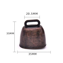 EXCEART 2 Pcs Bell Metal Vintage Mini Bells Farm Animals Sheep Cow Pet Dog Cat Collar Hanging Decoration Wind Chimes DIY Craft Accessories