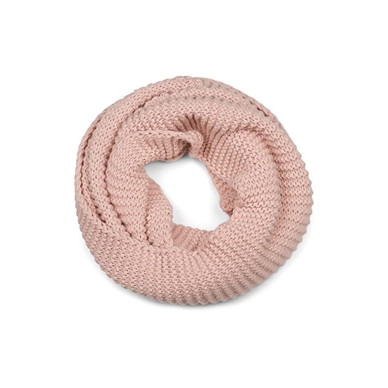 styleBREAKER 01018166 Women's Knitted Loop Scarf Plain with Left Knit