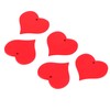 100Pcs Wood Slices HandMade Red HeartShaped Pendant Crafts DIY Wedding