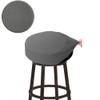 BUYUE Bar Stool Covers, Luxury Fabric Dia.12-14" Round Crease-Resistant Stretchy