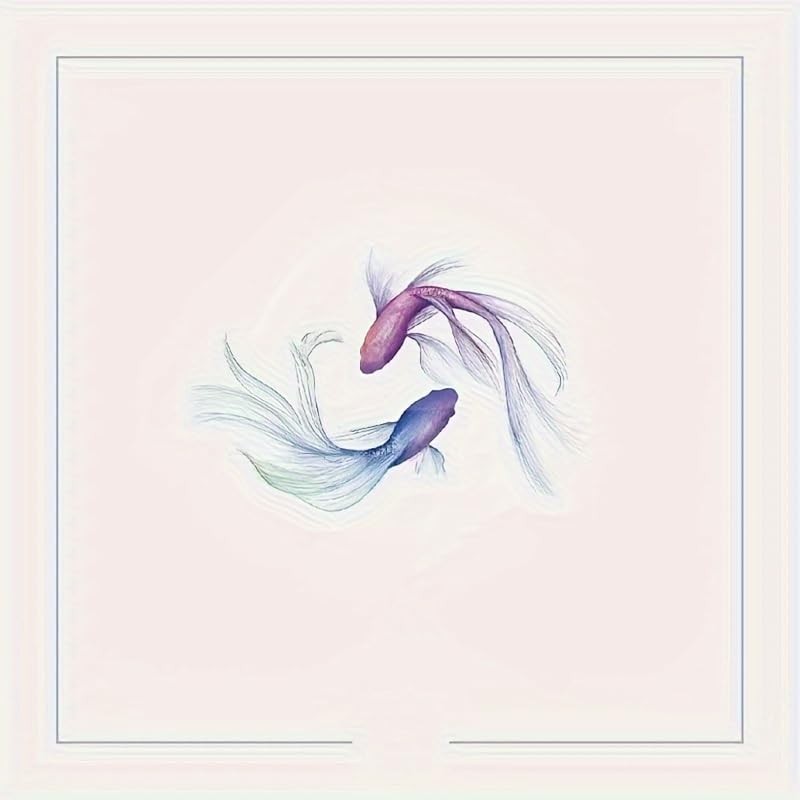 Aesthetic Koi Fish Tattoo - Watercolor Temporary Tattoo for Women