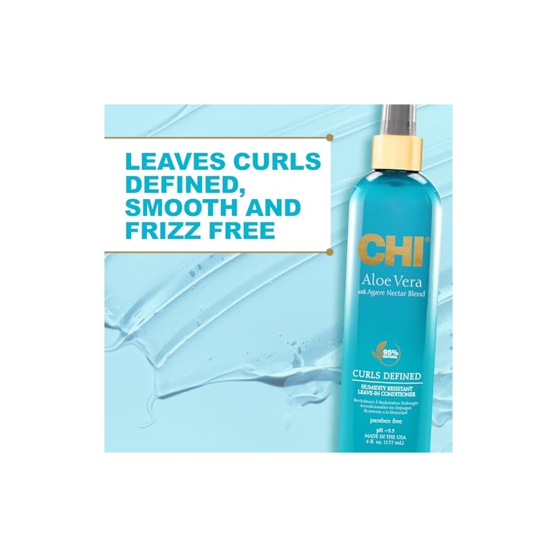 CHI Aloe Vera Humidity Resistant Leave-In Conditioner Unisex 6 oz