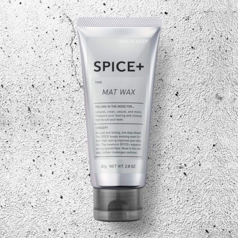 SPICE+ Matte Wax Hair Wax, Green Apple Scent, 80g (x1)