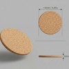 Faithful Panda 100Pcs 4.33" Blank Cork Coasters for Laser Engraving