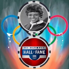 Olympics Willye White Track & Field Olympian Collectible Poker Chip Button
