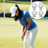 HAIKING Magnetic Golf Hat Clips, 4 Pcs 25mm Golf Ball