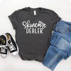 Skincare Dealer - Esthetician Shirt - Dermatologist - Dermatology - Esthetician Gift - Dermatologist Shirt - Softstyle Unisex Tee