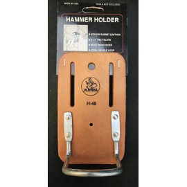 Heavy Duty Vintage Jural Heavy Duty Leather Hammer Holder Tool Belt Accessory H-48 NOS A5