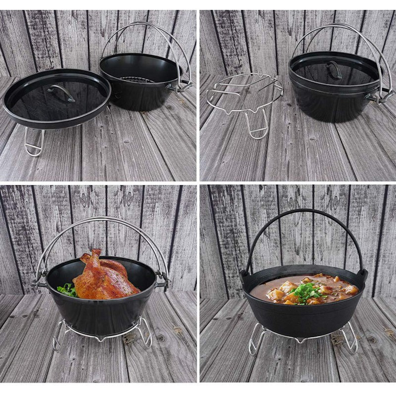 CAMPINGMOON Camping Campfire Trivet Cooking Stand Open Fire Tripod MS-69