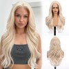 topshe Blonde 13x4 HD Lace Front Wig, 26 Inch Body