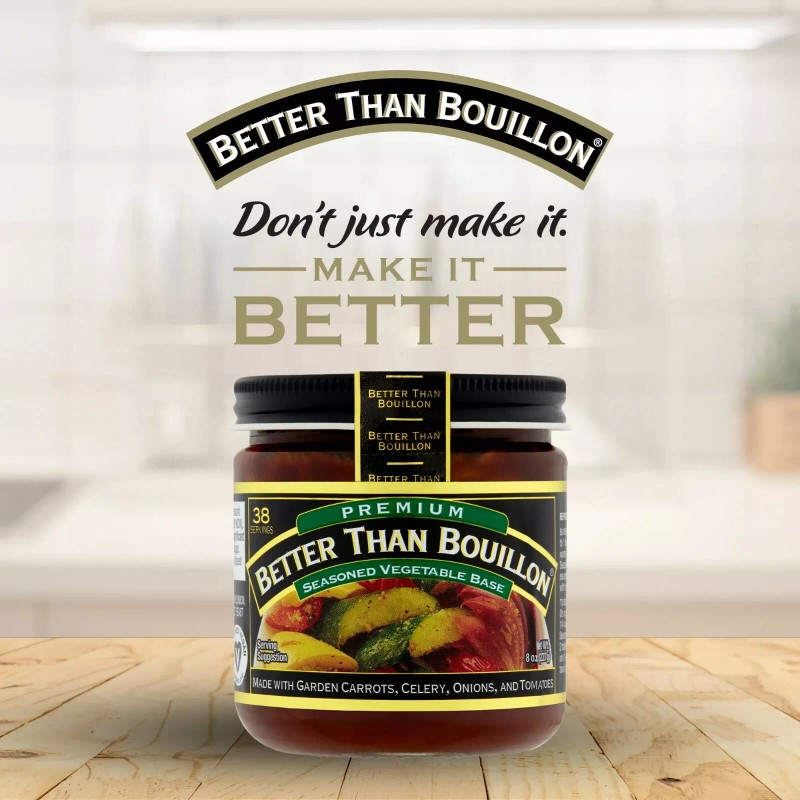 Better Than Bouillon "Black Label" Vegetable Base, 8 Ounce -