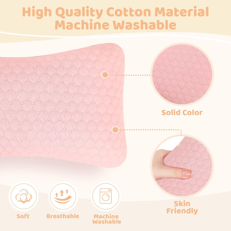 vocheer Small Pillows for Sleeping, 11"x 7" Mini Travel Pillow,