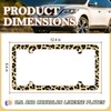 Leopard License Plate Frame - Cheetah Leopard Brown License Plate