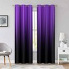 BSPPTI Abstract Curtains for Bedroom 42x84inch Ombre Window Curtain Purple