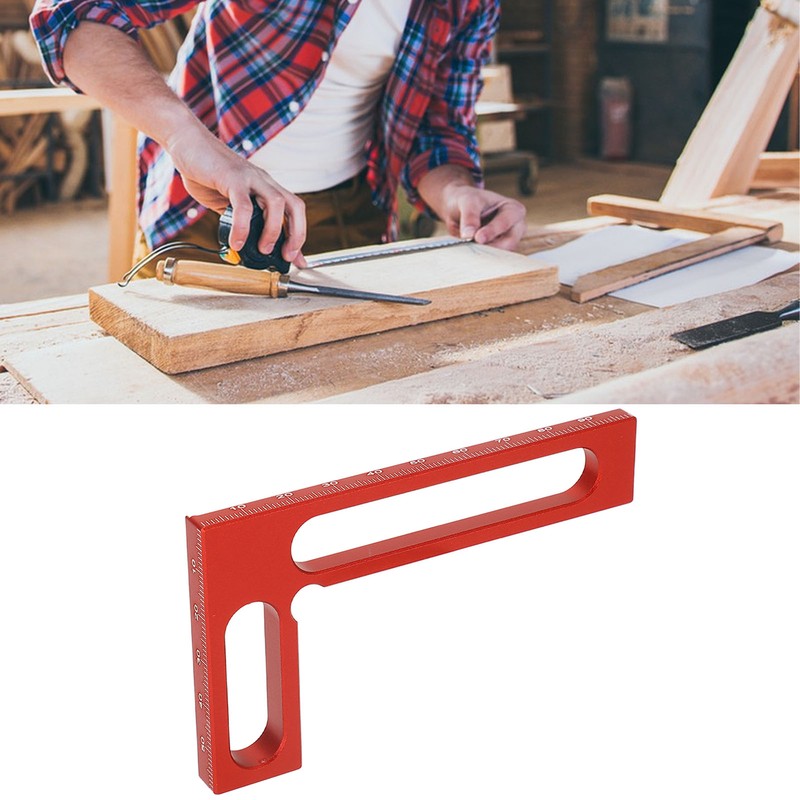 Carpenter Square L Shape Aluminum Alloy Height Measuring Scribing 90°