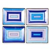 Jonathan Adler Scala Petite Trinket Tray Set, Blue/Lavender/Gold