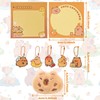 Capybara Pencil Case Multi-Layer School Set with Keychain, Stickers, Brooch,