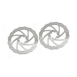 BULLSPANN Mountain Bike Disc Brake Rotor for Bicycle Diameter 160mm Stainless Steel 2pcs Silver Tone