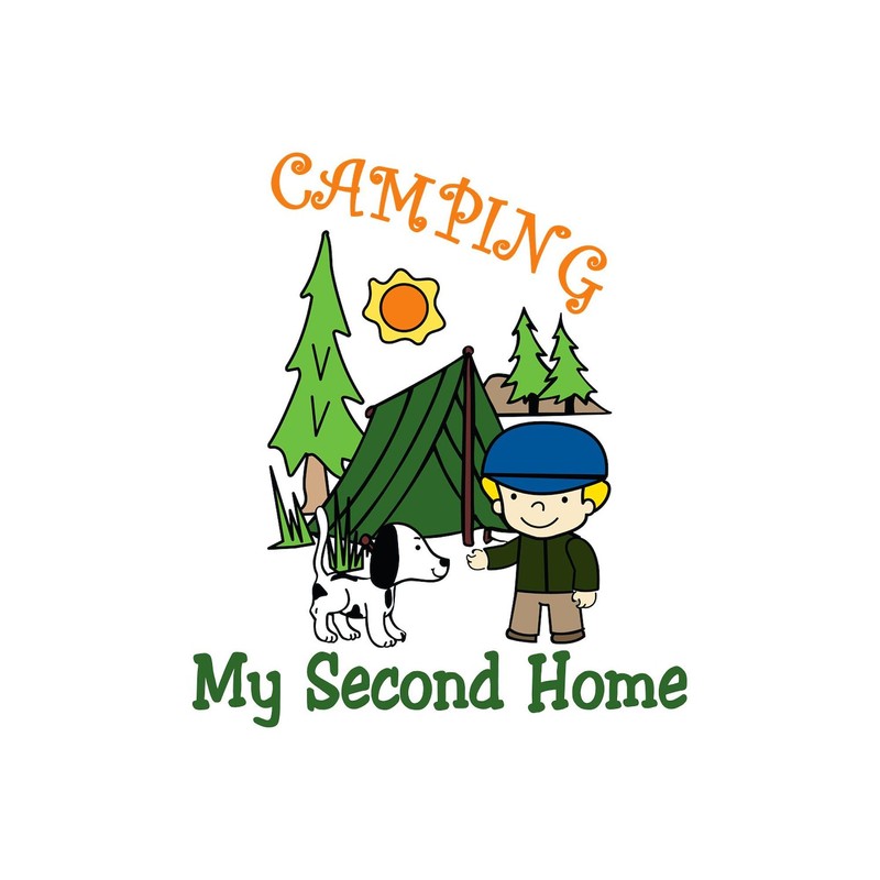 CafePress Camping My Second Home Sticker Oval Car Bumper Sticker(10-Pack)