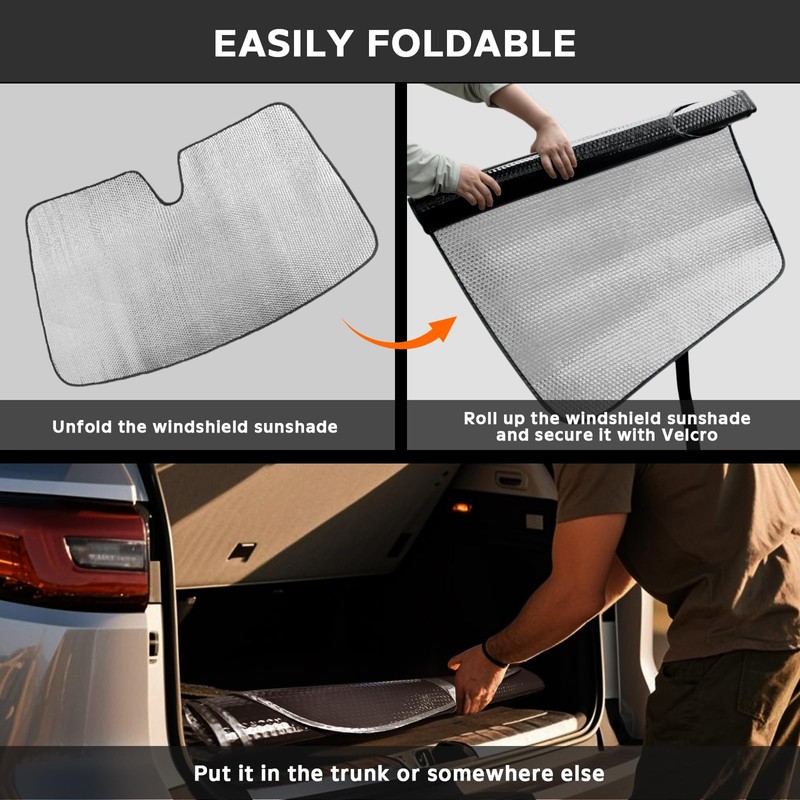 ZOIBV Windshield Sun Shade for 2021-2025 Toyota Sienna L LE