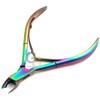 G.S 1PC NAIL CUTICLE NIPPER RAINBOW CLIPPER SCISSOR DEAD SKIN