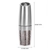 Electric Pepper Grinder,Gravity Electric Salt And Pepper Mill Grinder,Stainless Steel
