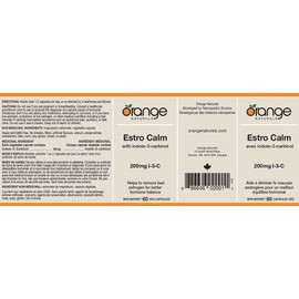 Orange Naturals Estro Calm I-3-C 200mg, 60 V-Capsules