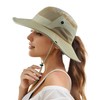 Mukeyo - Sombrero de malla para mujer, con ala ancha,