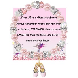 GIAYIER Dance Bracelet - Ballerina Jewelry Gift for Dance Lovers (Ballet Bracelet)