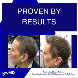 GroMD Biotin Shampoo and Conditioner, Hair Growth Shampoo, Hair Loss Shampoo for Men & Women, Regrowth Treatment & Thickening, Contains Argan Oil & DHT Blocking Ingredients, Doctor-Formulated, 10 oz