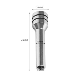 VZU Pack of 4 Car Universal Door Lock Pin Button, 10 x 49 mm Aluminium Interior Door Lock Pin Button, Cover Door Lock Bolt Pin