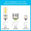 E17 LED Bulb Freezer Light Bulb Replacement Kei D28x Kel