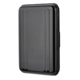 Memory Card Carrying Case Waterproof Aluminum Memory Card Holder Scratch Resistant Heavy Duty Black for Office