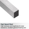 sourcing map Square Lathe Tool Bit Blank 12mm x 12mm