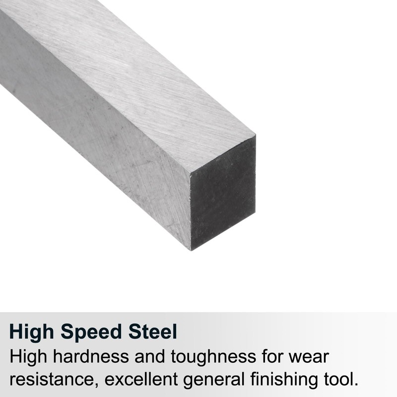 sourcing map Square Lathe Tool Bit Blank 12mm x 12mm