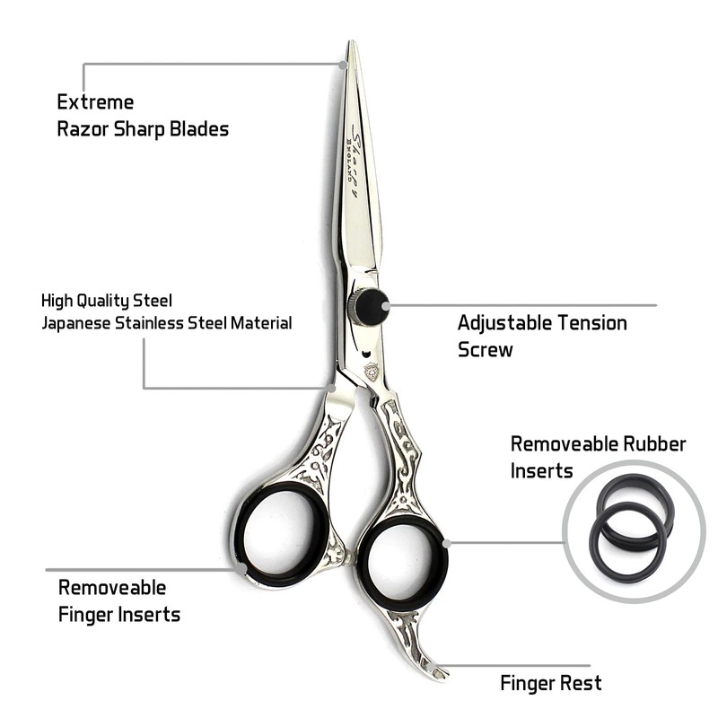 New Professional Salon Hair Cutting + Thinning Scissors Barber Razor