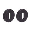 HANDLEZONE® 2 Pack Keyhole Door Lock Escutcheon Covers - Black