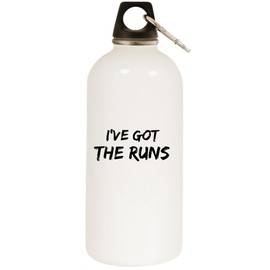 Los Drinkware Hermanos I’ve Got The Runs - White Water Bottle with Carabiner 20oz
