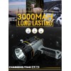 Durapower Rechargeable Spotlight, 3000 Lumens LED Handheld Spotlight, 7800mAh Long