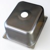 1-Compartment Drop-in Stainless Steel Boat/RV Sink Kit, 12.75x10.5x6 inches, with