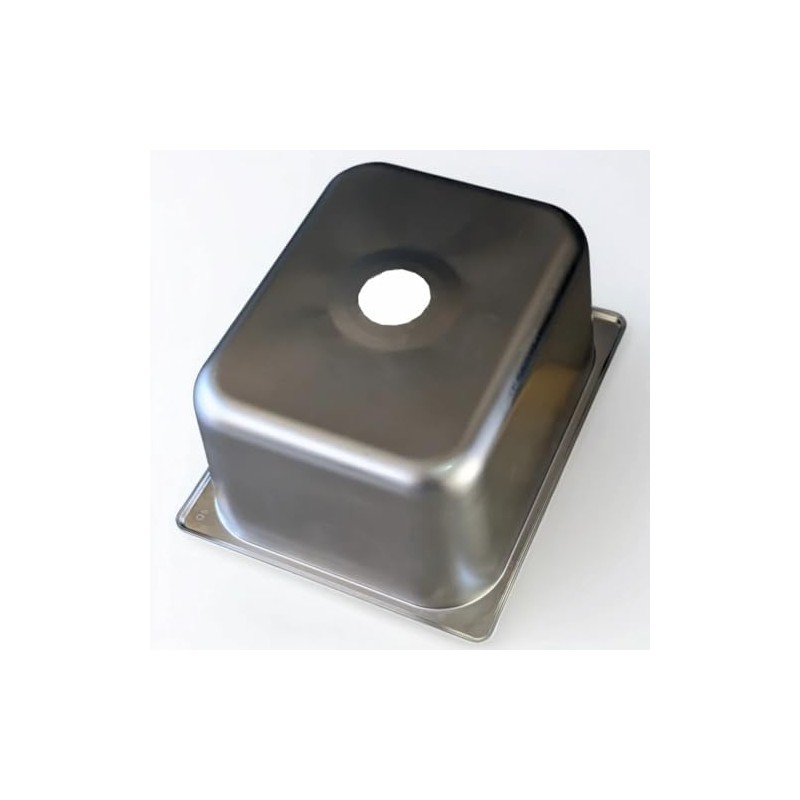 1-Compartment Drop-in Stainless Steel Boat/RV Sink Kit, 12.75x10.5x6 inches, with