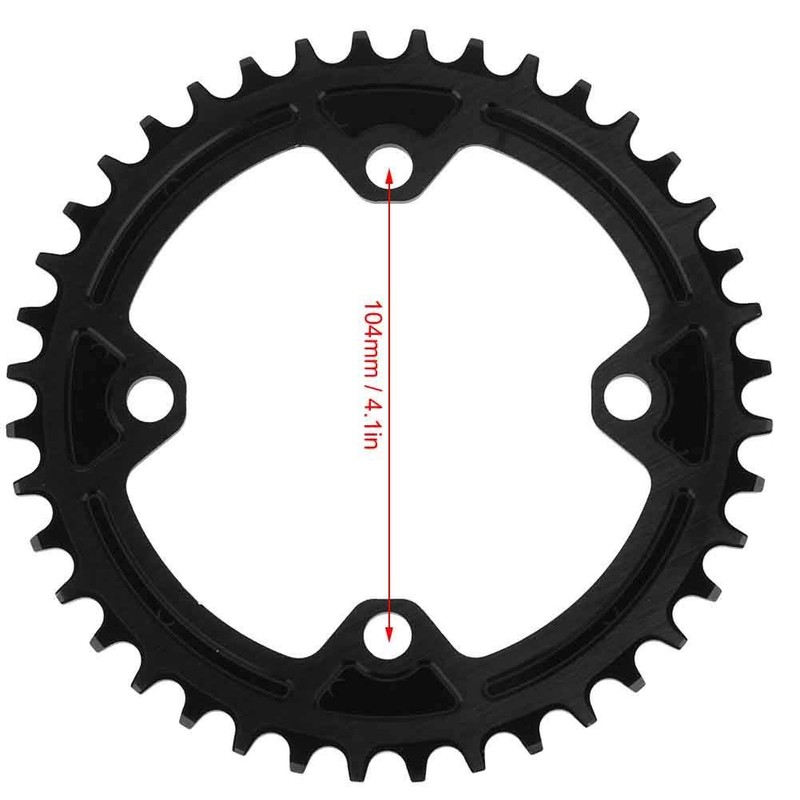 Demeras Bicycle Round Chainring Aluminium Alloy Simple Narrow Wide Chain