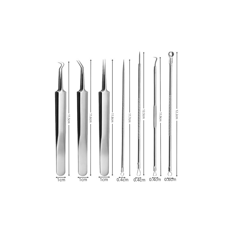 Kit de herramientas para eliminar espinillas, paquete de 7 herramientas