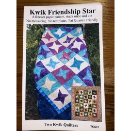 Two Kwik Quilters Kwik Friendship Star Freezer Paper Quilt Pattern Two Kwik Quilters TKQ31 New